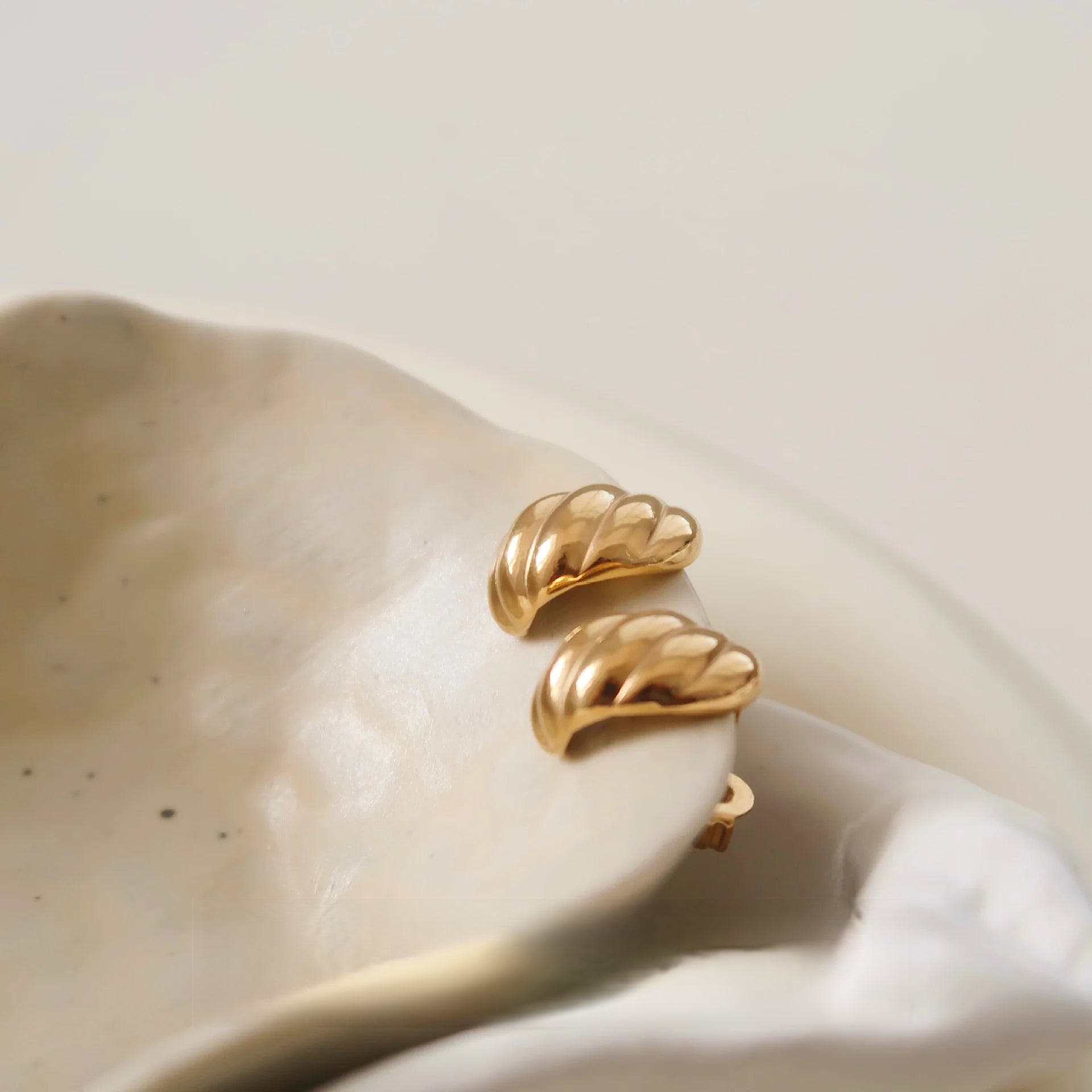 Titanium Steel Horn Earrings – Sleek, Lightweight & Sleep-Friendly