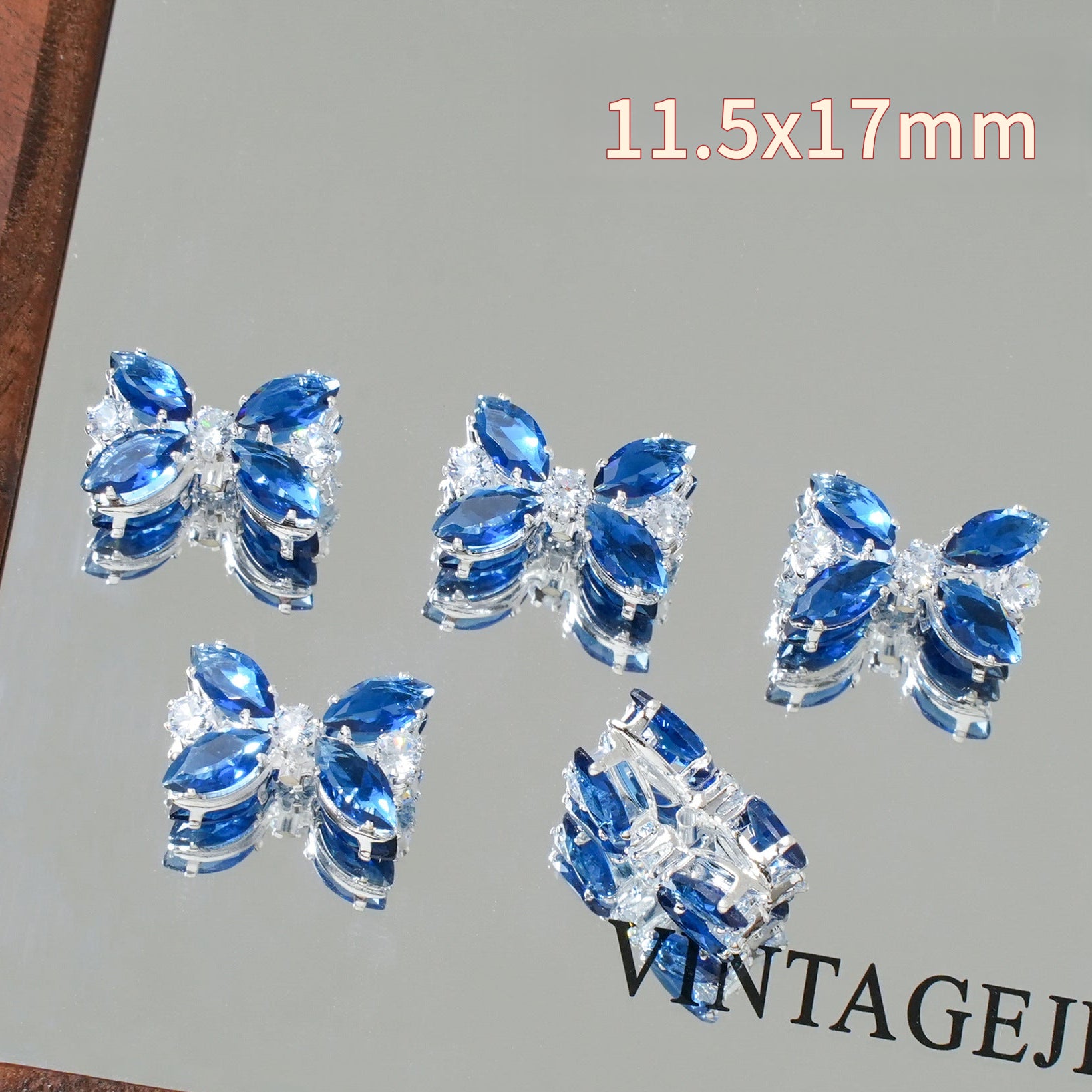 Colorful Zircon Spacer Beads – Bow & Flower DIY Jewelry