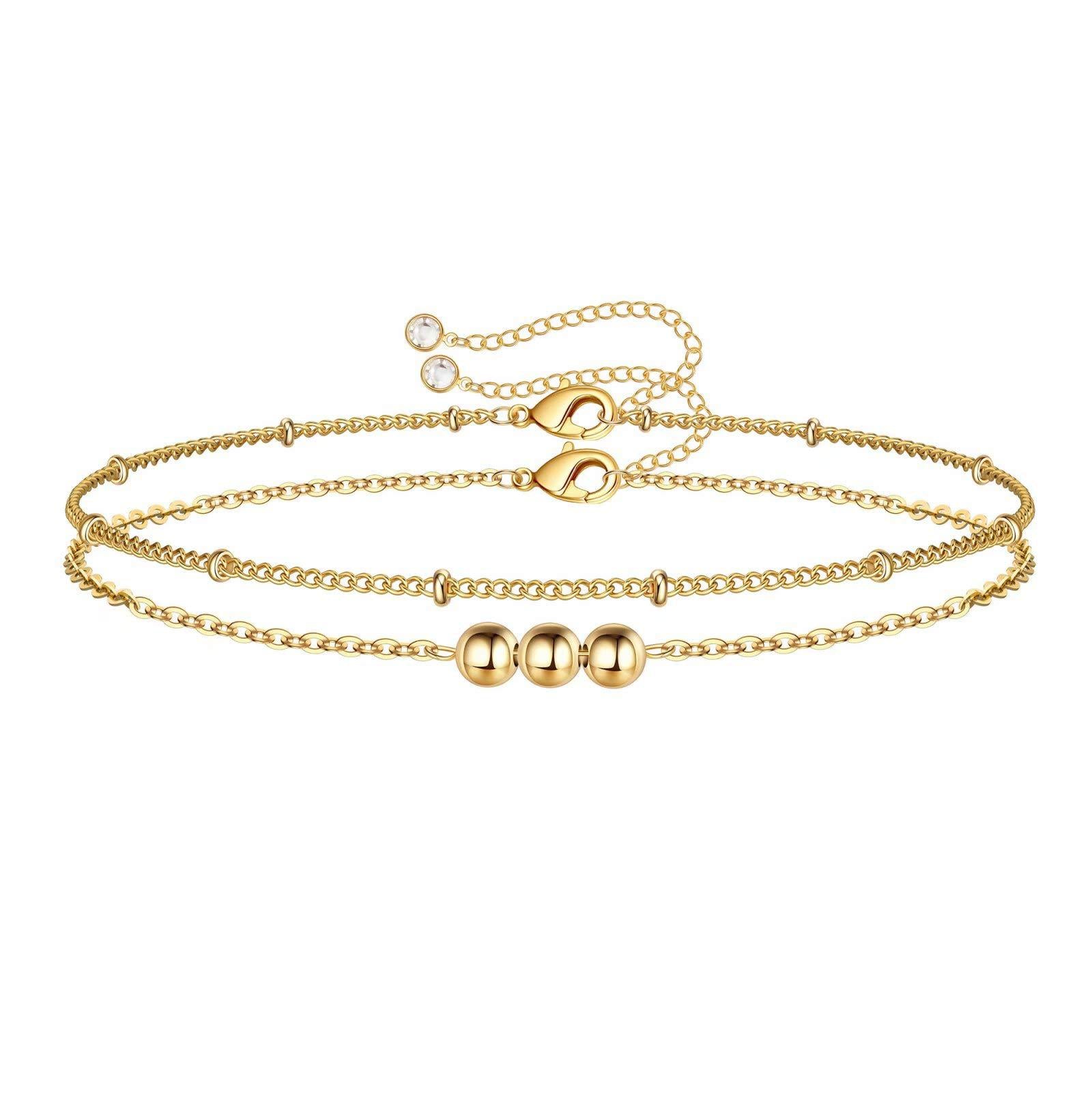 Devil's Eye & Natural Stone Bracelet Collection | 18K Gold Plated Stainless Steel