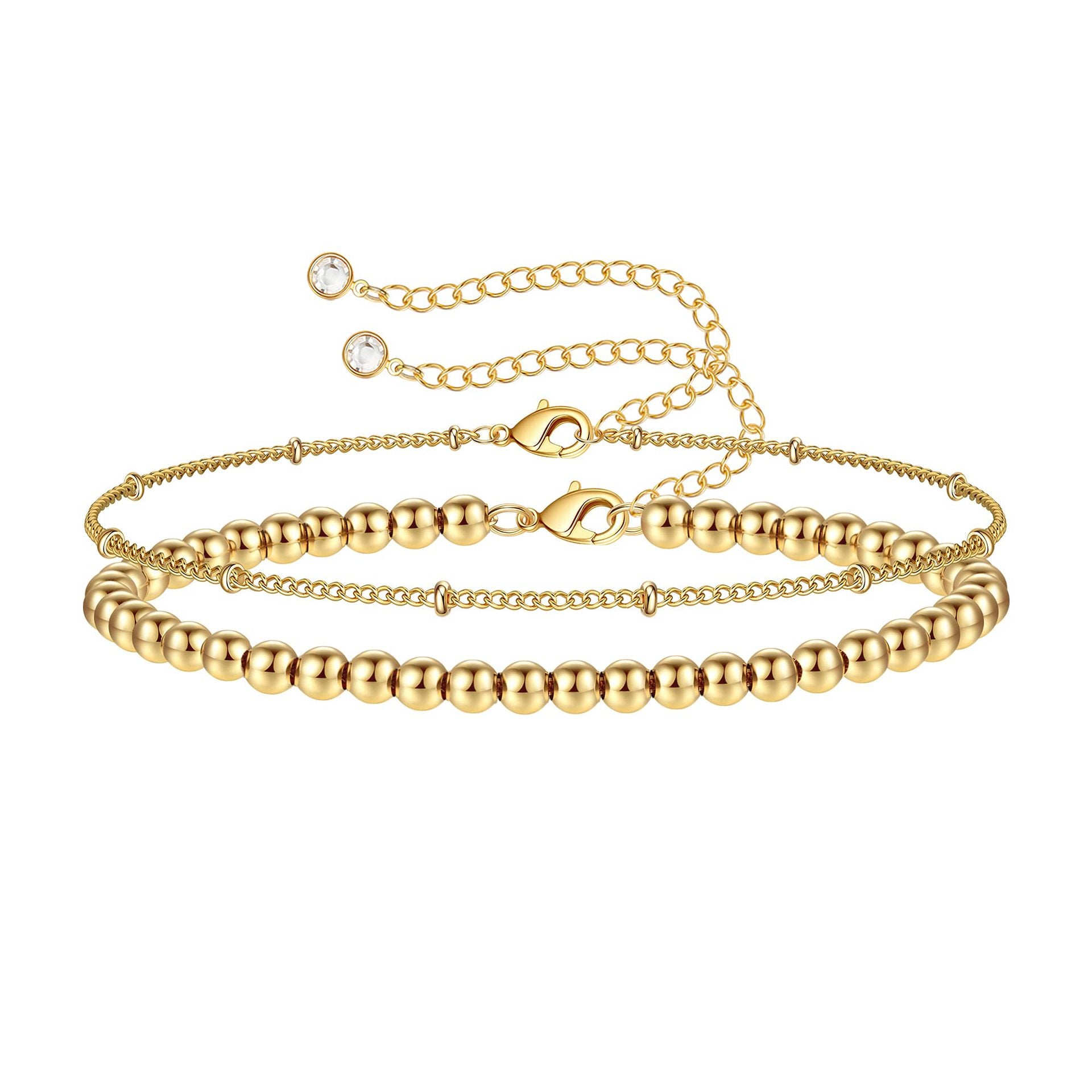 Devil's Eye & Natural Stone Bracelet Collection | 18K Gold Plated Stainless Steel