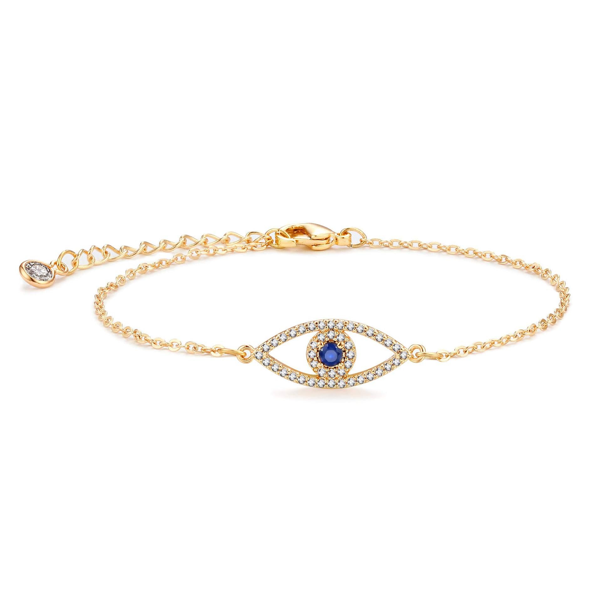 Devil's Eye & Natural Stone Bracelet Collection | 18K Gold Plated Stainless Steel