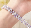 The Starburst Bliss DIY Bracelet Kit | Purple & Clear Zircon Stars #003
