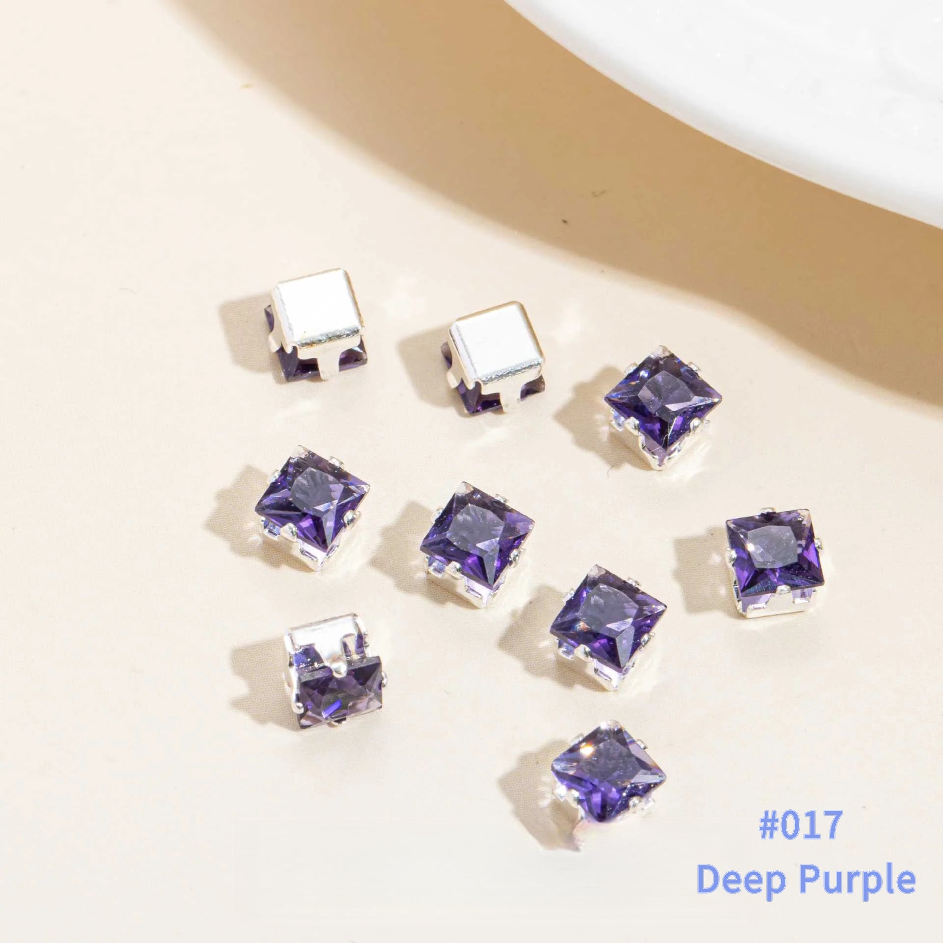 Cubic Zirconia Prong Setting Beads – Color-Fast DIY Jewelry Starter Kit (50 pcs)
