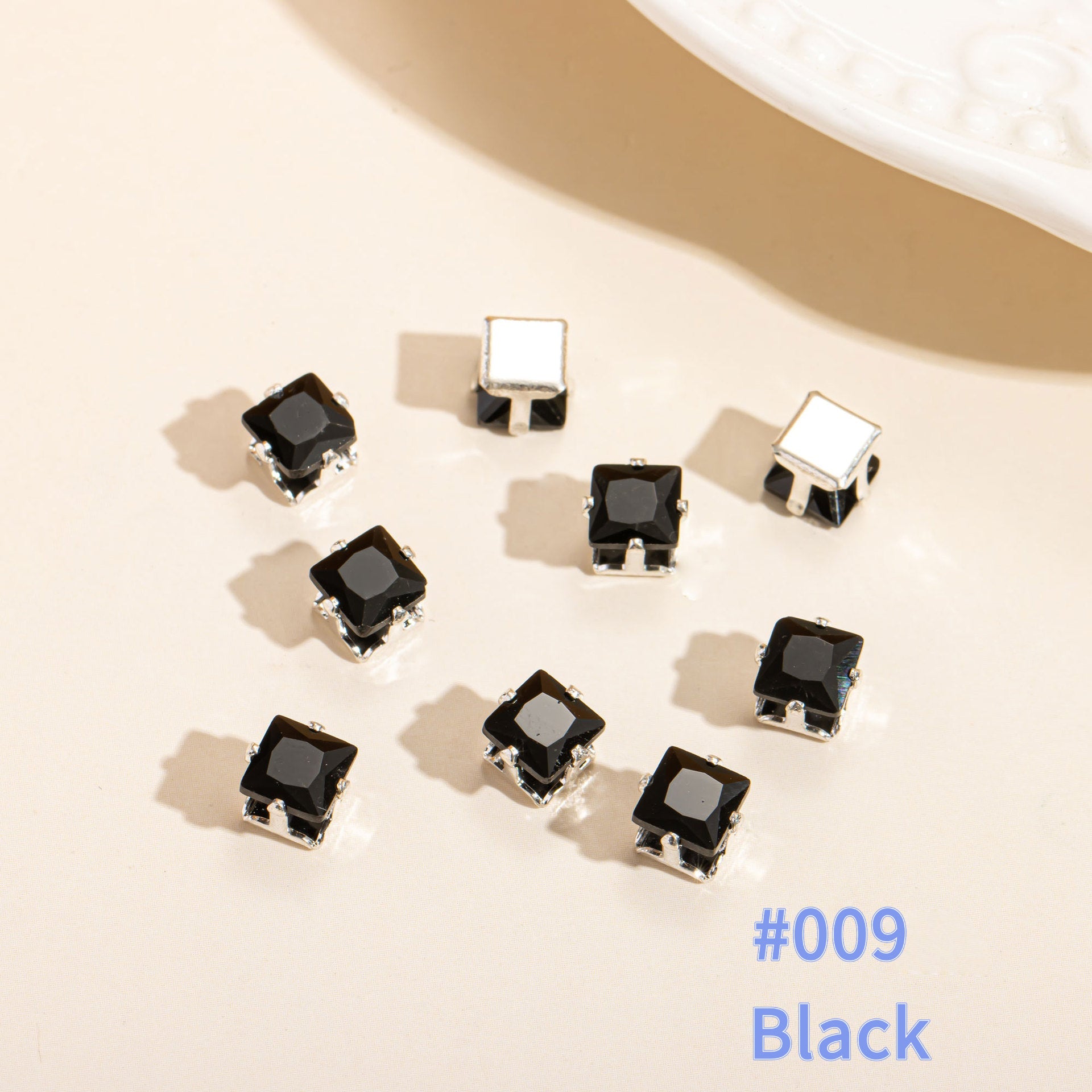 Cubic Zirconia Prong Setting Beads – Color-Fast DIY Jewelry Starter Kit (50 pcs)