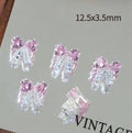Colorful Zircon Spacer Beads – Bow & Flower DIY Jewelry