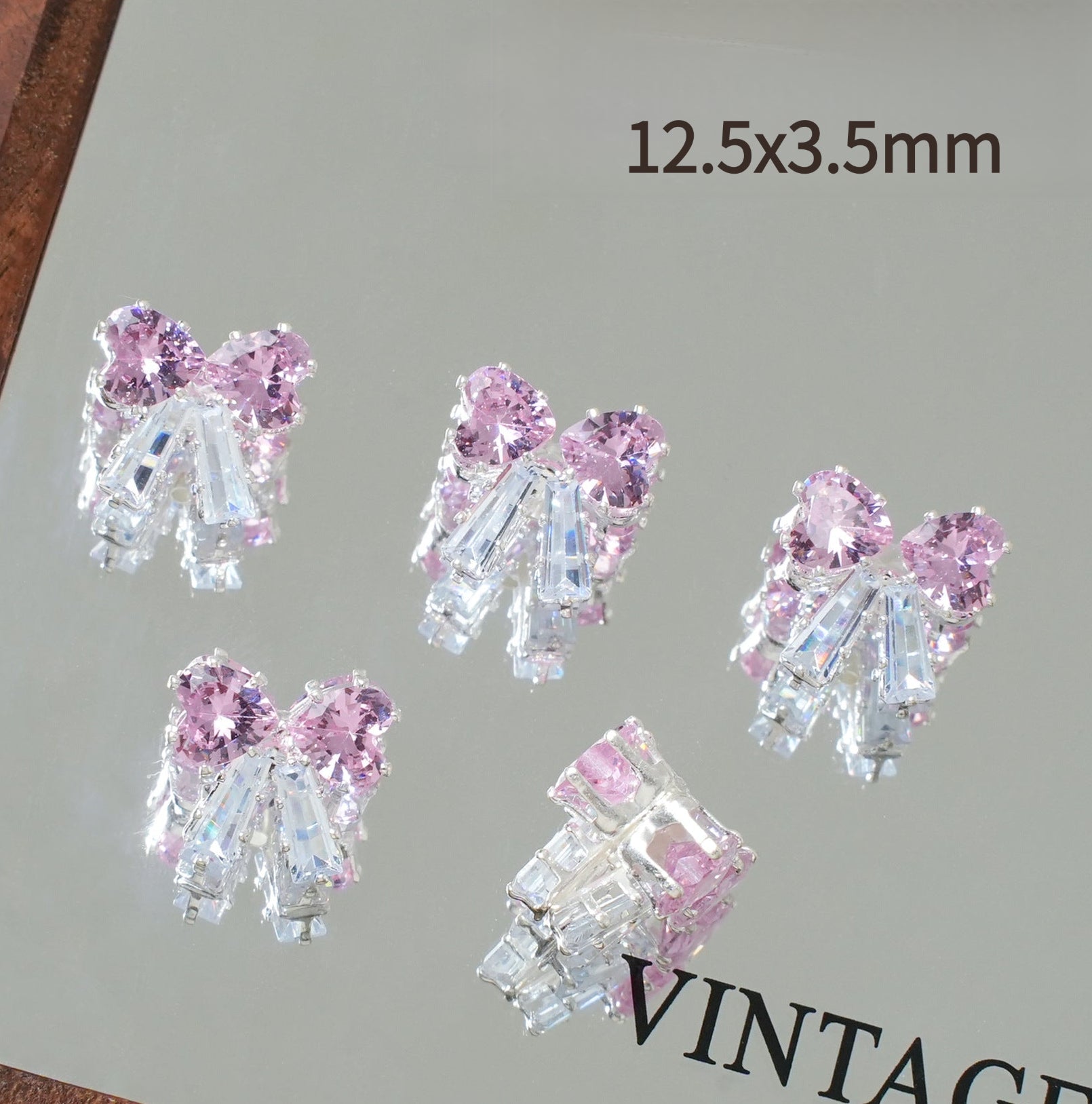 Colorful Zircon Spacer Beads – Bow & Flower DIY Jewelry