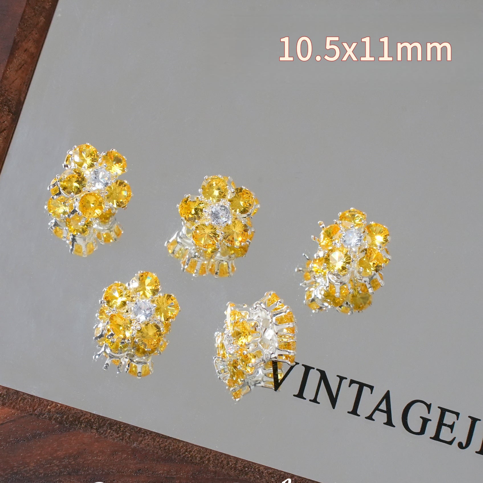 Colorful Zircon Spacer Beads – Bow & Flower DIY Jewelry