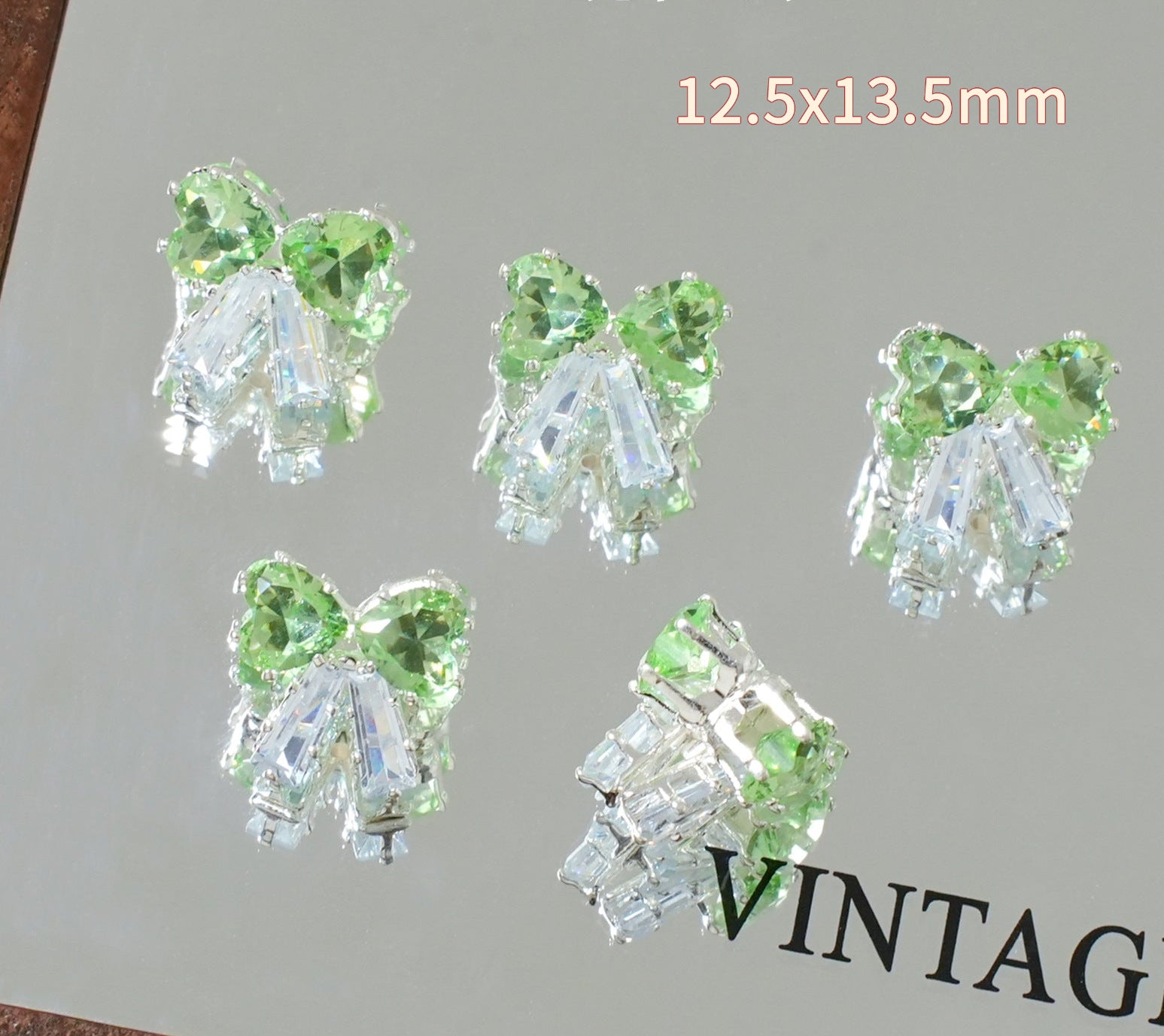 Colorful Zircon Spacer Beads – Bow & Flower DIY Jewelry
