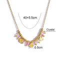 Close up of 18K gold plated tarnish free disc pendant details