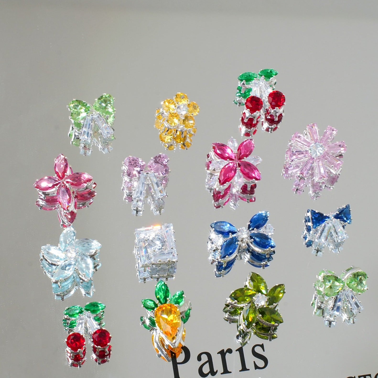 Colorful Zircon Spacer Beads – Bow & Flower DIY Jewelry