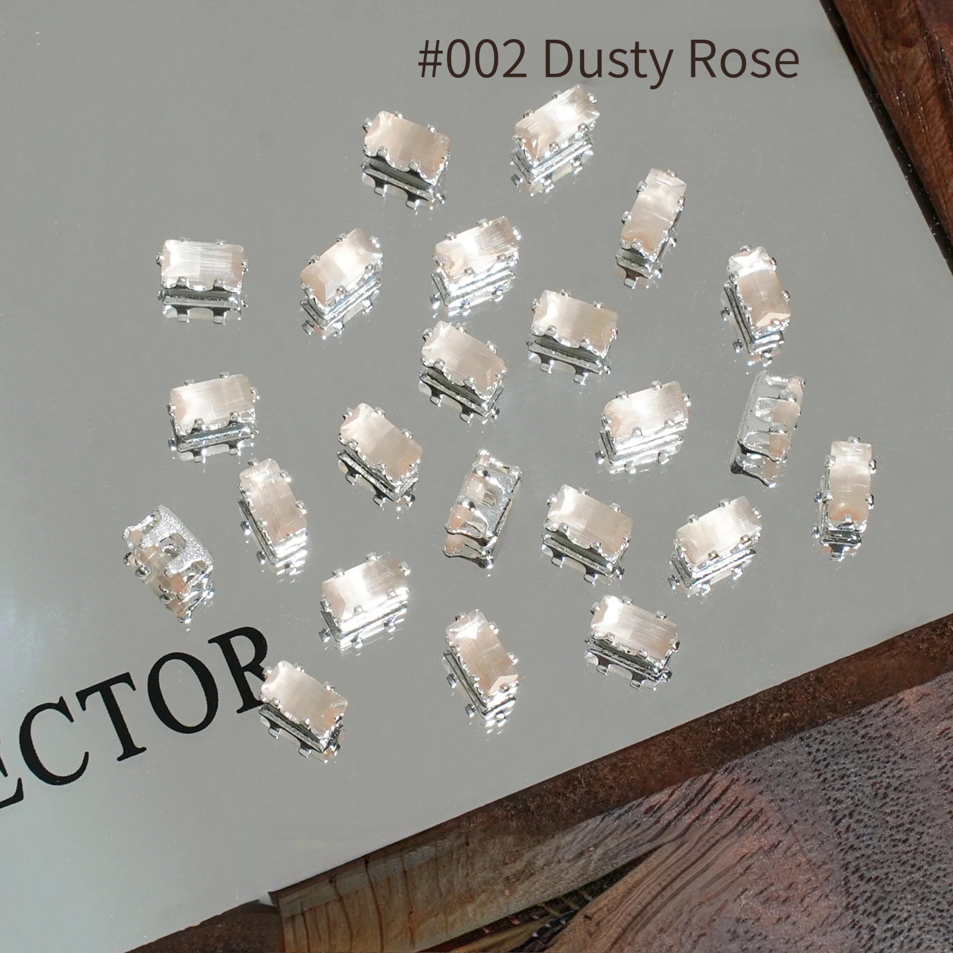 Rectangular Cat Eye Zircon Beads – 18K Color-Fast DIY Bracelet & Necklace Supplies (30 pcs)