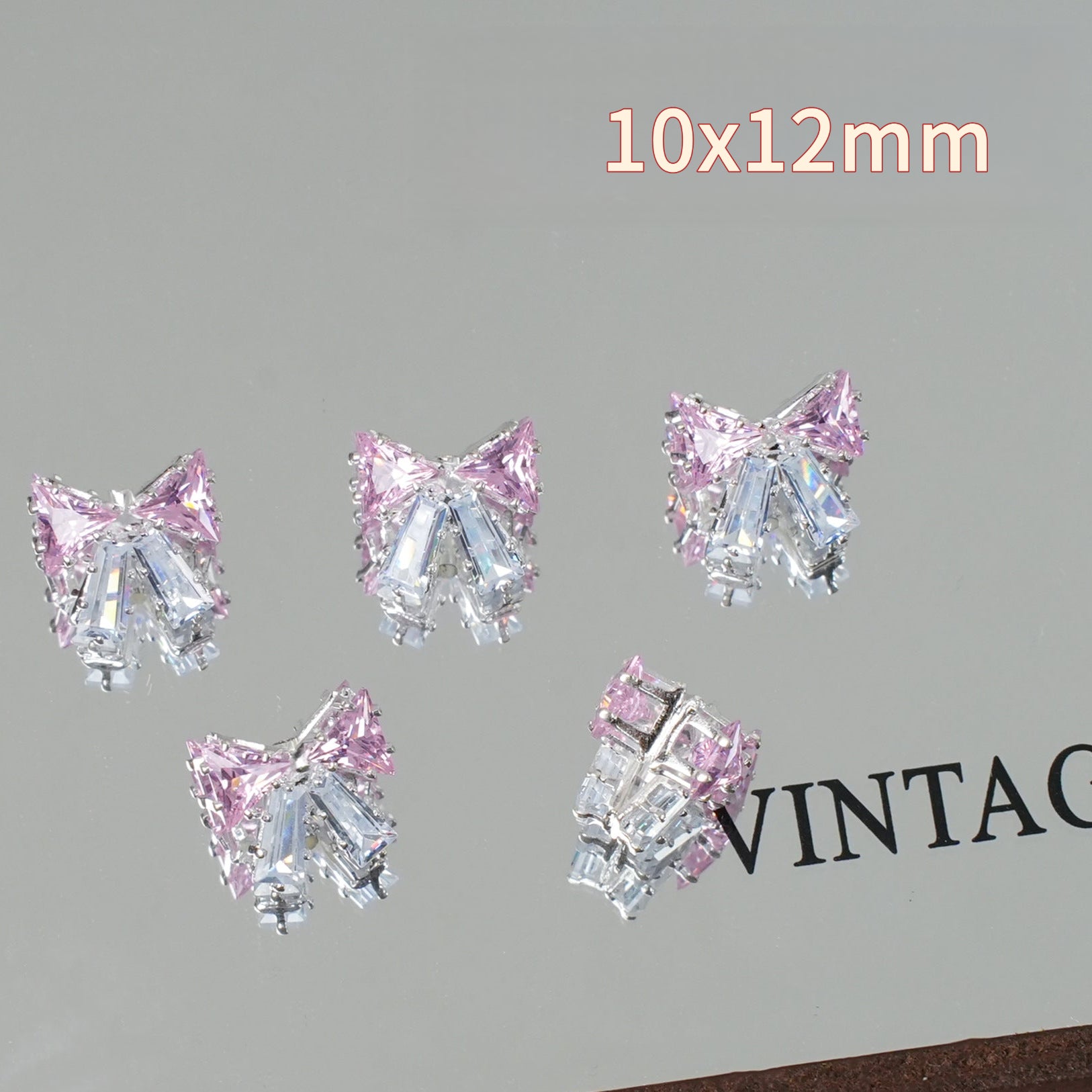 Colorful Zircon Spacer Beads – Bow & Flower DIY Jewelry
