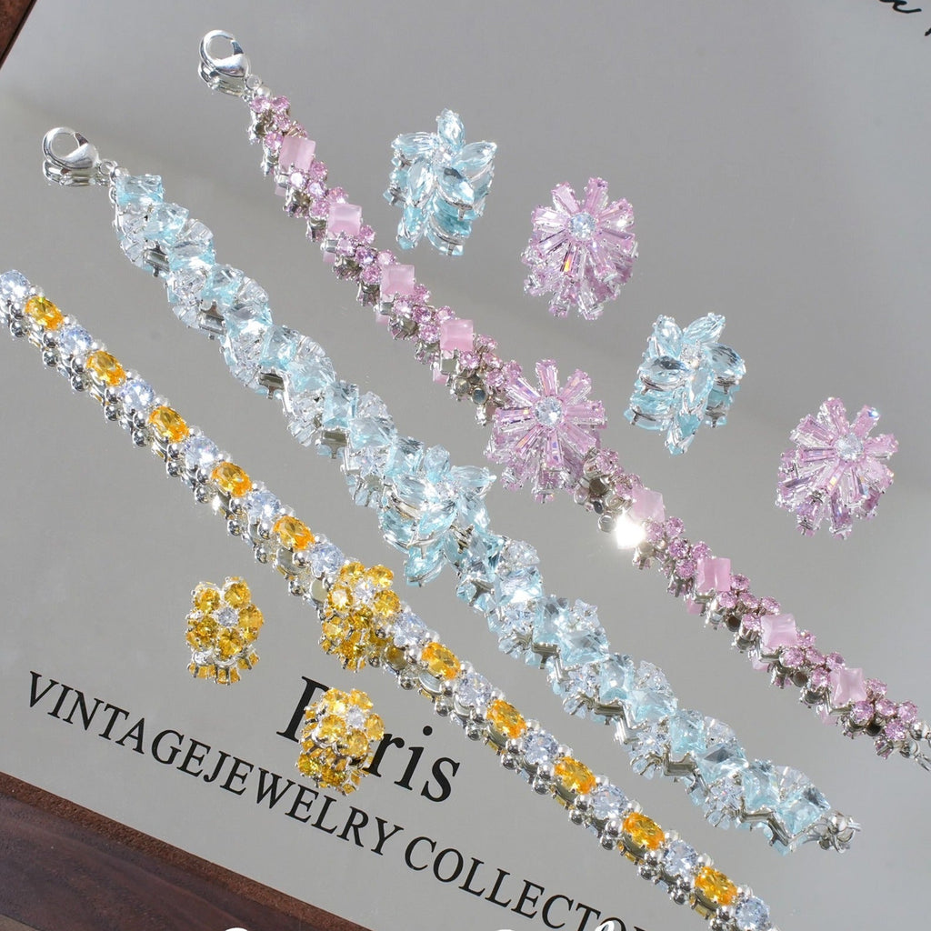 Colorful Zircon Spacer Beads – Bow & Flower DIY Jewelry