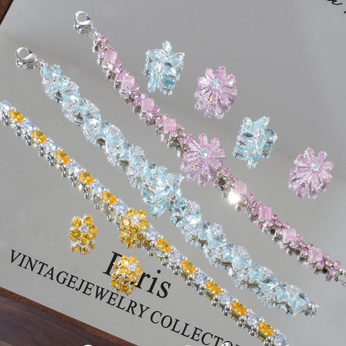 Colorful Zircon Spacer Beads – Bow & Flower DIY Jewelry