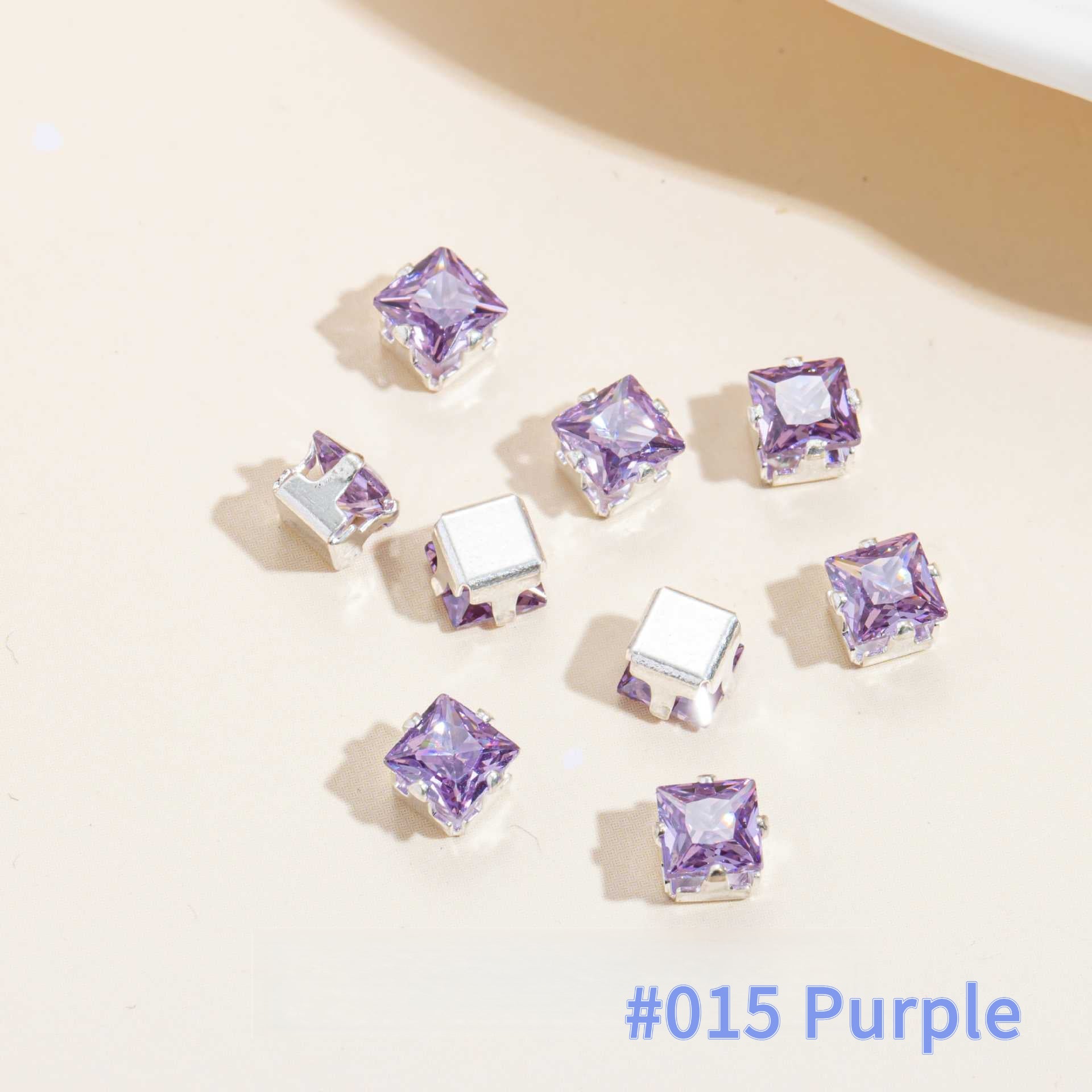 Cubic Zirconia Prong Setting Beads – Color-Fast DIY Jewelry Starter Kit (50 pcs)