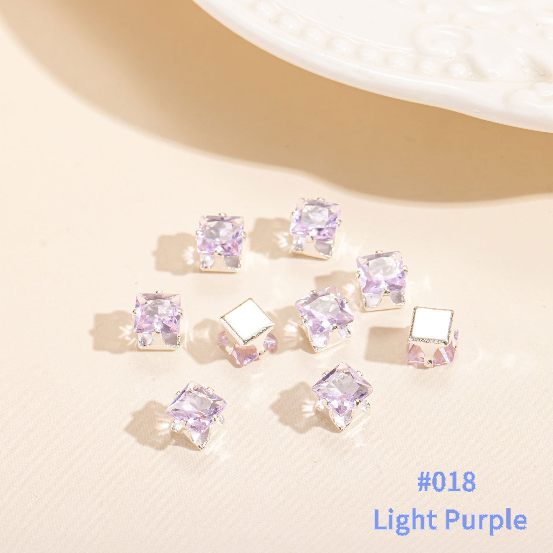Cubic Zirconia Prong Setting Beads – Color-Fast DIY Jewelry Starter Kit (50 pcs)