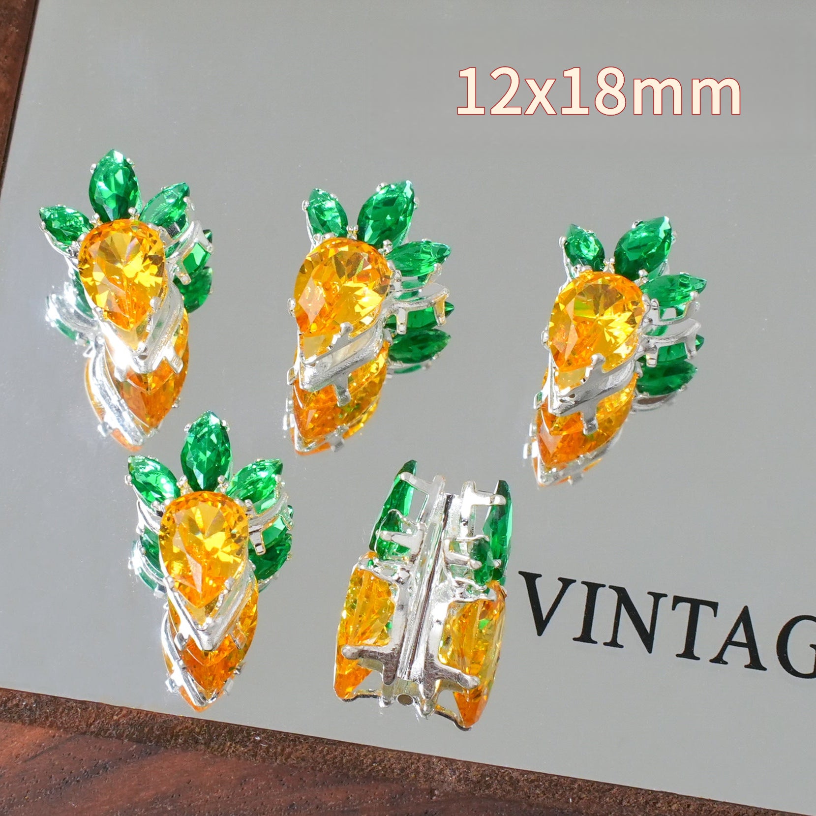 Colorful Zircon Spacer Beads – Bow & Flower DIY Jewelry