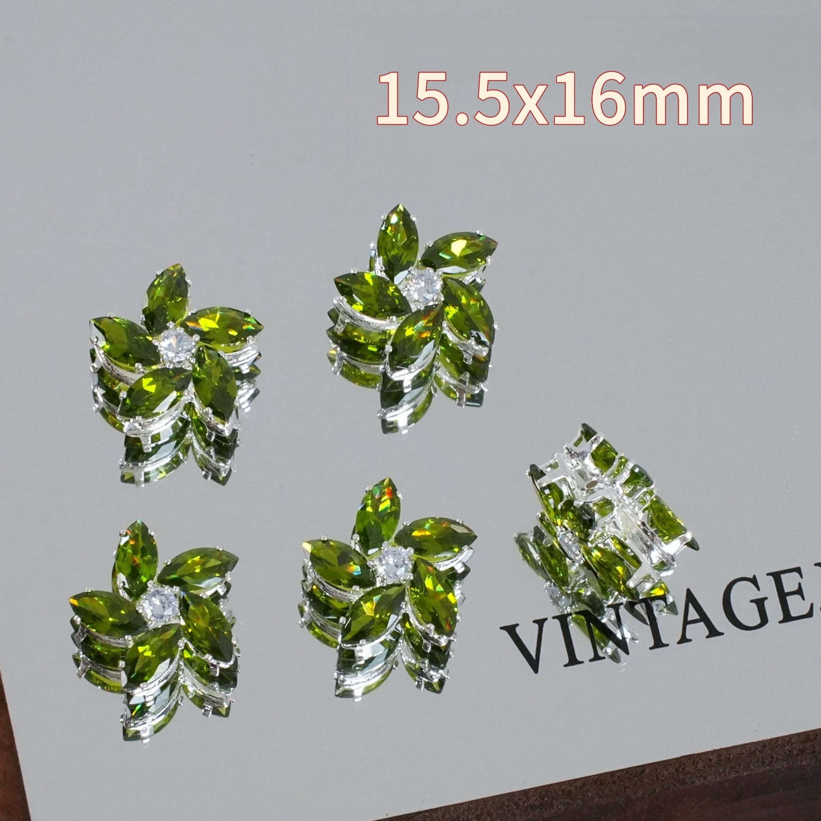 Colorful Zircon Spacer Beads – Bow & Flower DIY Jewelry