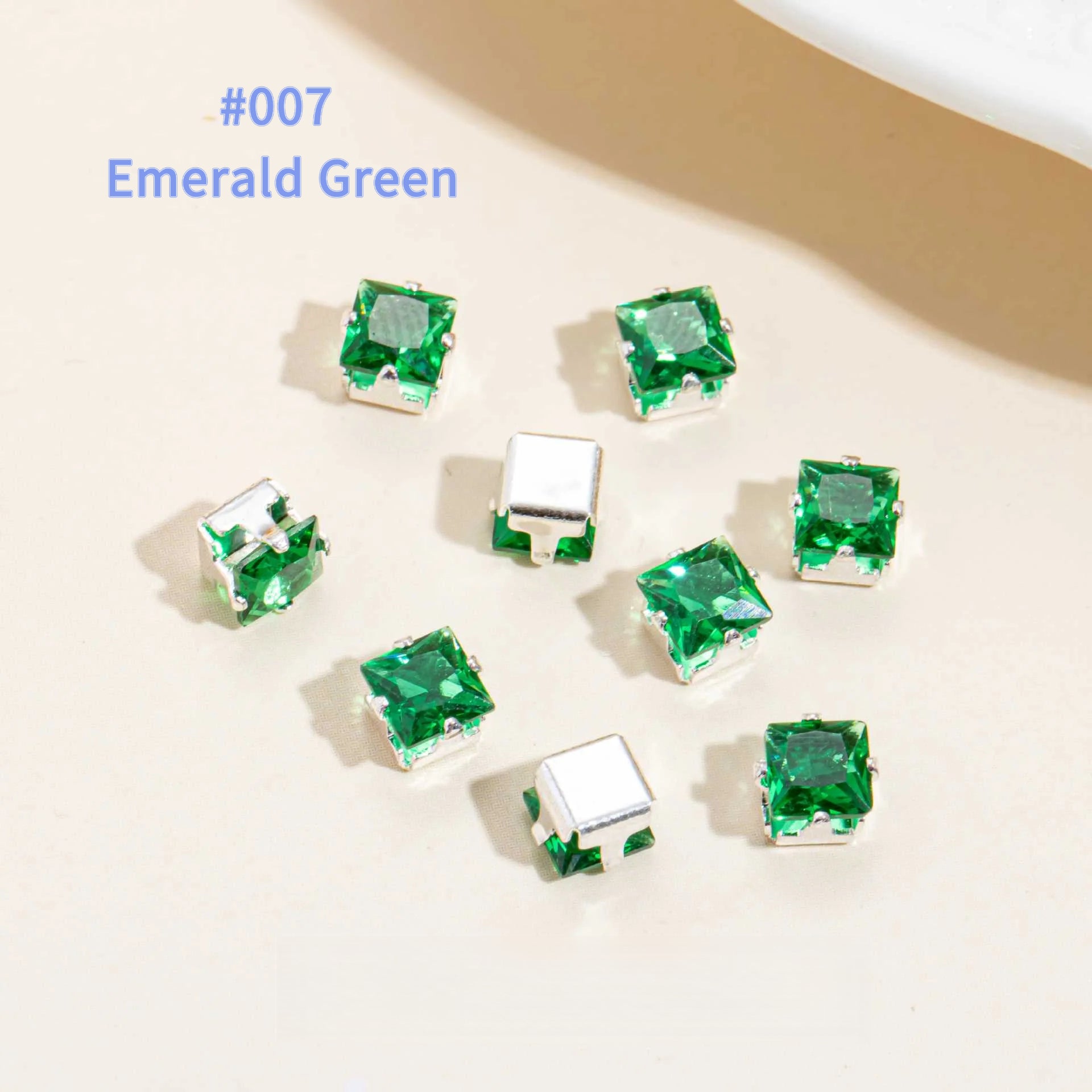 Cubic Zirconia Prong Setting Beads – Color-Fast DIY Jewelry Starter Kit (50 pcs)