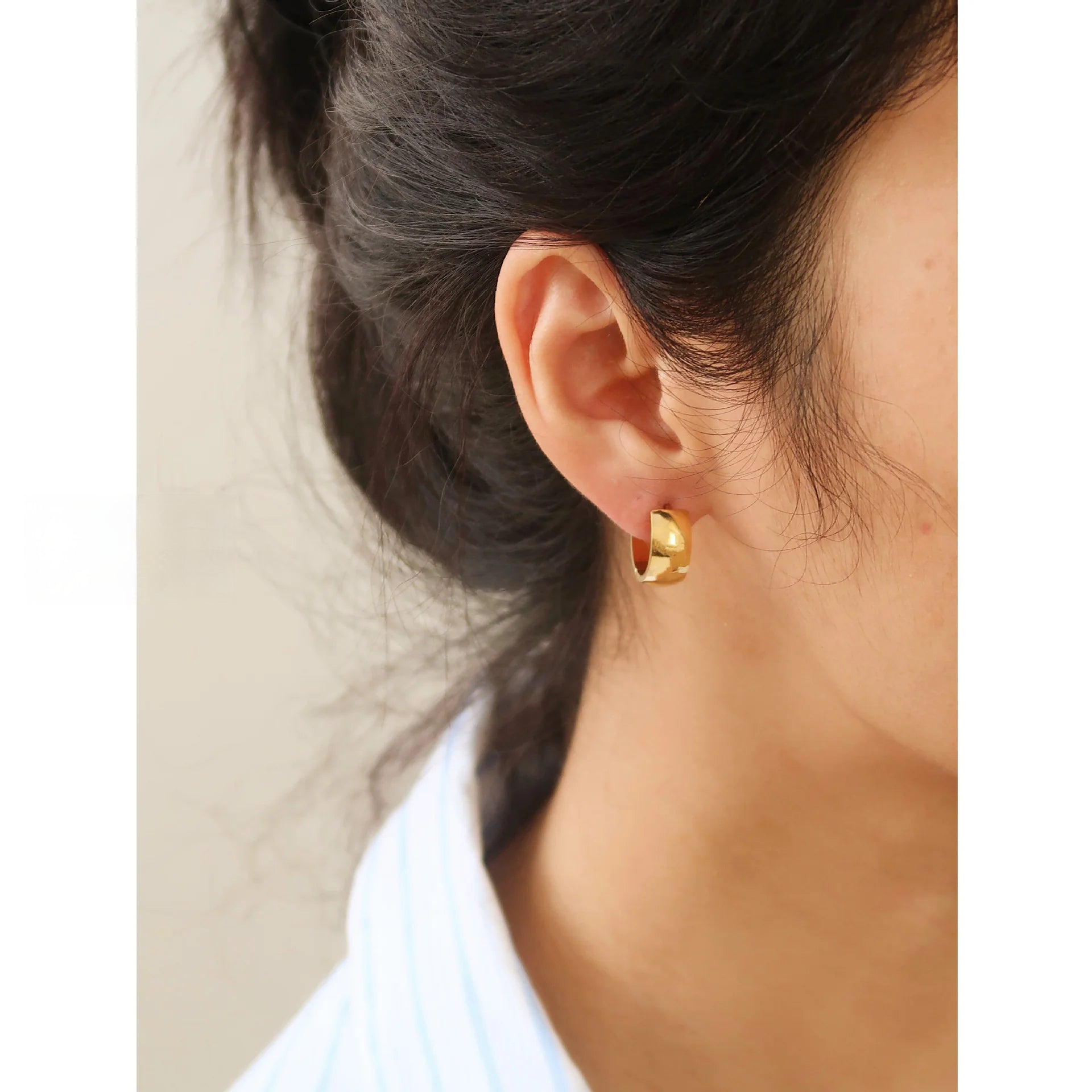 Titanium Steel Minimalist Earrings – Waterproof, Tarnish-Free Daily Studs