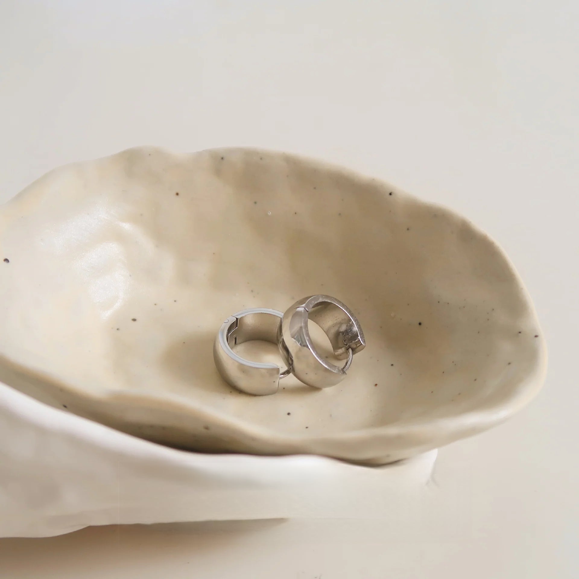 Titanium Steel Minimalist Earrings – Waterproof, Tarnish-Free Daily Studs