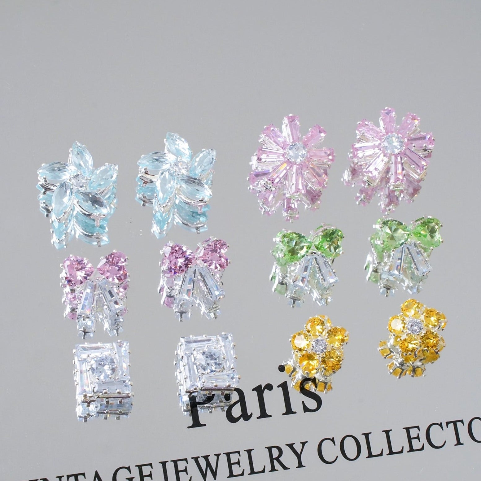 Colorful Zircon Spacer Beads – Bow & Flower DIY Jewelry