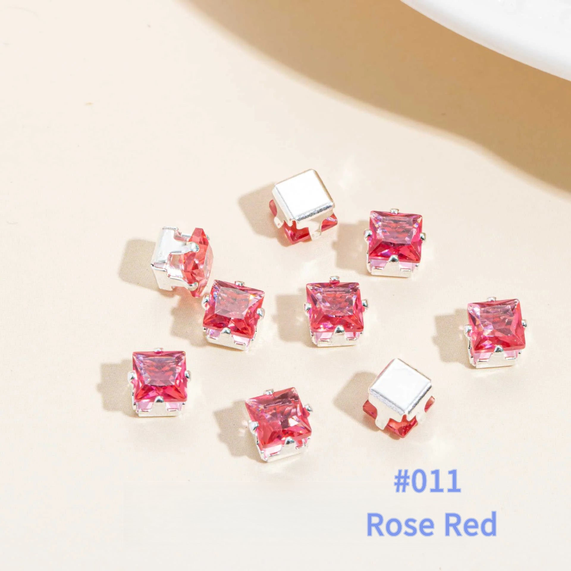 Cubic Zirconia Prong Setting Beads – Color-Fast DIY Jewelry Starter Kit (50 pcs)