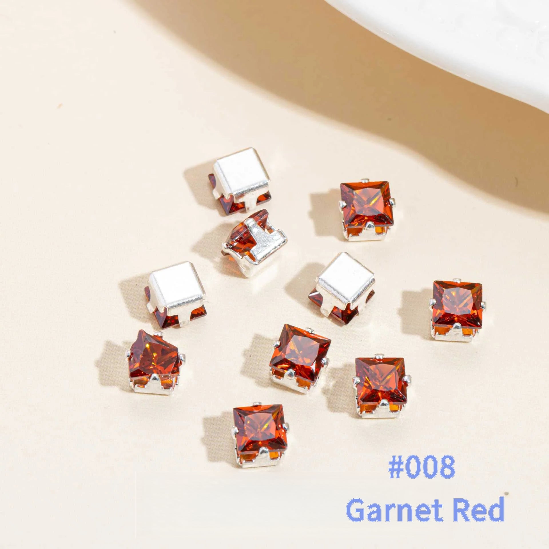 Cubic Zirconia Prong Setting Beads – Color-Fast DIY Jewelry Starter Kit (50 pcs)