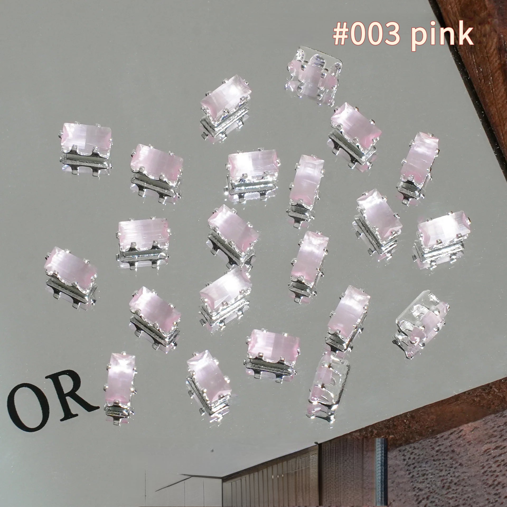 Rectangular Cat Eye Zircon Beads – 18K Color-Fast DIY Bracelet & Necklace Supplies (30 pcs)