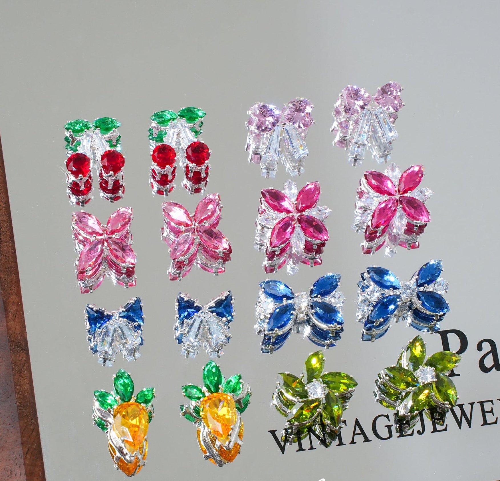 Colorful Zircon Spacer Beads – Bow & Flower DIY Jewelry