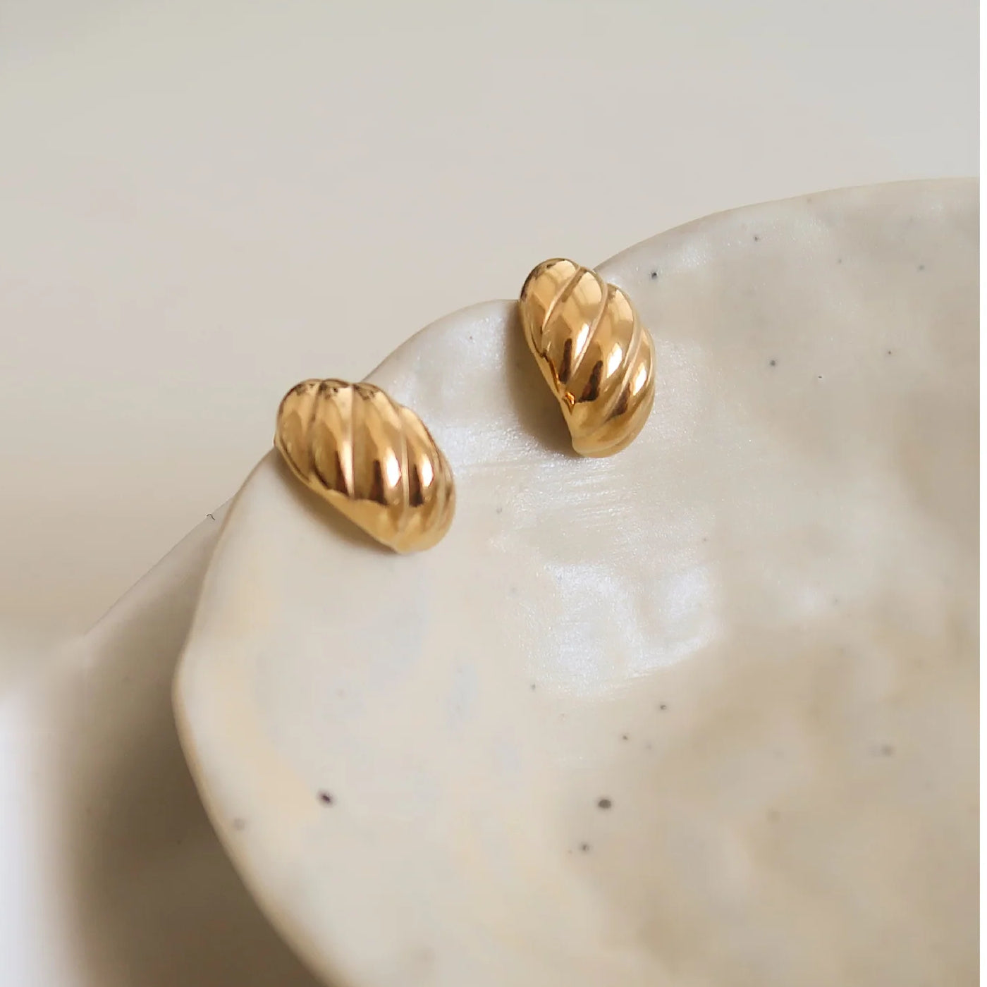 Titanium Steel Horn Earrings – Sleek, Lightweight & Sleep-Friendly